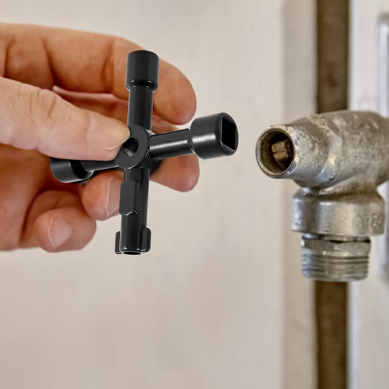 ZAVIA 4 Way Multifunction Utility Key | Black Meter Box