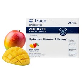 Trace Minerals- Zerolyte (Mango Salado)  Mezcla de Bebida en Polvo Electroltico  Hidratacin de Sodio Desarrollada por Concentrace, Trace Minerals,... 