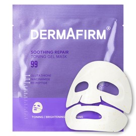 Dermafirm Mascarilla De Gel Tonificante Reparadora Y Calmante R4 - Mascarilla Facial Coreana Iluminadora Y Antiarrugas Con Glutatión - Mascarilla De Hidrogel Nocturna Para Una Piel Radiante - 4