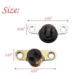 RLB-HILON - Bisagra para portón trasero montada con bujes compatibles con Ford F150 F250 F350 F450 Ranger E7TZ99430B38A E7TZ99430B39A, 1 juego (4 piezas)