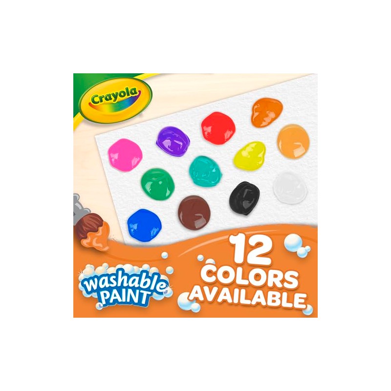 Crayola Pintura lavable número 54-2128-053, GL, Negro