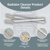 Radiator Cleaning Wand with 1/4''Quick Coupler,Dual Purpose RadiatorFlush Kit for
