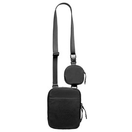 STORICANS Crossbody Bag with Removable Small Pouch,Lightweight Adjustable Strap Belt Bag,Bum Bag for Men Women, Crossbody Fanny Pack Waist Bag for Cell Phone Travel Workout Running Hiking,Black