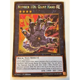 YU-GI-OH! - Number 106: Giant Hand (PGL3-EN075) - Premium Gold: Infinite Gold - 1st Edition - Gold Rare