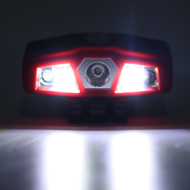 COB LED Headlamp High Brightness Dual Modes Waterproof Rechargeable Headlight