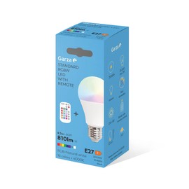 GZ LED STD RGB 9W E27 240º 810LM 27K Box