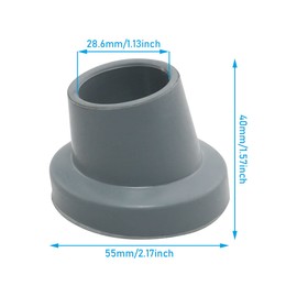 WHYHKJ 4pcs 1-1/8" I.D Slope Rubber Tips Non Slip Shower Bench and Tub Transfer Benches Suction Cup Feet, Replacement Feet Pad Floor Protector for Shower Chair Bath Seat