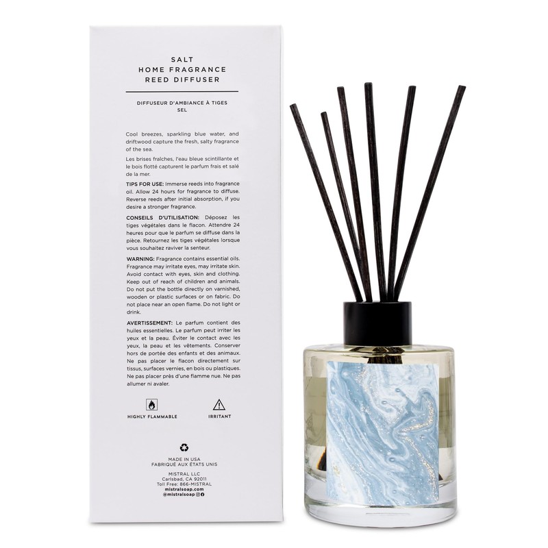 Mistral Marbles Home Fragrance Diffuser, Salt