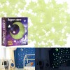 Pegatinas Luminosas De Luna Y Estrellas Pegatinas Para Pared Verde