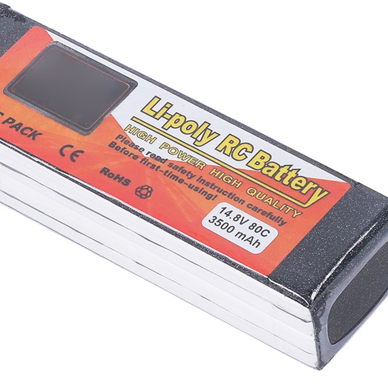3500mAh Lipo Battery 80C Discharge Rate 14.8V 4S XT60 Plug