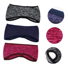 TOVINANNA 3pcs Warm Ear Protection Headband Elastic Comfortable and Stylish Wrap for Winter for Ear Muffs Boys and Girls Adults Stretchy Headbands