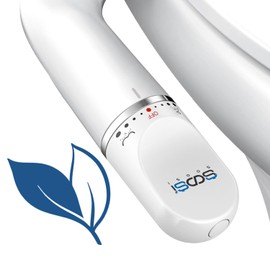 Ultra-Slim Bidet Attachment for Toilet Dual Nozzles Feminine & Rear Wash Bidet Toilet Seat Attachment Non Electric Self Cleaning Fresh Cold Water Toilet Bidets Spray Jet Easy Install (Rose Gold)