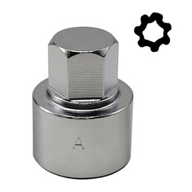 JEUCLEL 533 Wheel Locking Nut Key Compatible with VW VAG Volkswagen, Wheel Lock Nut Socket Adapter, Wheel Anti-Theft Lug Nut Removal Tool, Anti-Theft Screw Remover, JEUS277