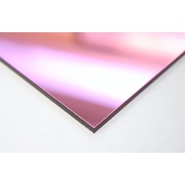 1/8" (3mm) Pink Mirror Acrylic Plexiglass Plastic Sheet 24" x 12" Nominal Size AZM Displays
