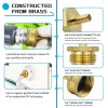 Bolaxin 2PCS RV Winterize Blow Out Adapter, Brass Sprinkler Blowout