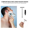 Beavorty Ergonomic Handle Safety Razor Metal Scraper for Beard Trimmer