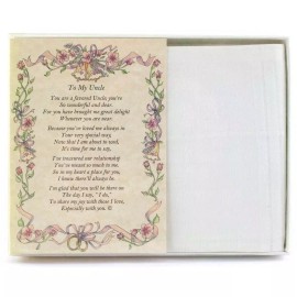 Wedding Collectibles From the Bride to her Uncle Wedding Handkerchief