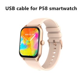 yiqungo USB Cable for Jdcrsj P58 Smart Watch，Magnetic USB Charging Replacement Charger for P58 smartwatch