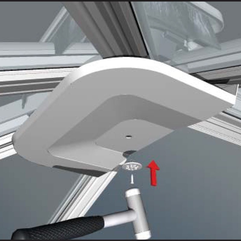 Ultraframe Internal Georgian End Cover - White