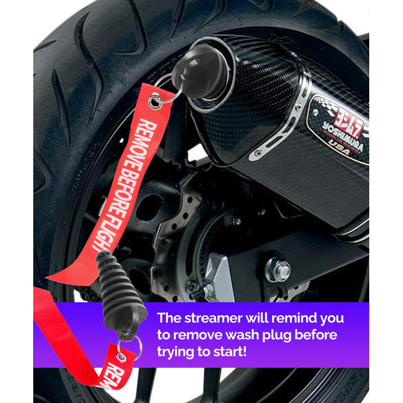 Flaconi 0.6 - 1.5 inch motorcycle exhaust silencer, exhaust plug,