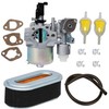 Carkio Carburettor Air Filter Fuel Line Filter Kit for Subaru