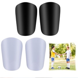 Cfcyhla 4 x Mini Football Shin Pads, 3.15 x 1.97 Inch Extra Mini Shin Pads, Football, Miniature Shin Pads, Tiny Protective Shin Pads for Adults and Teenagers Children