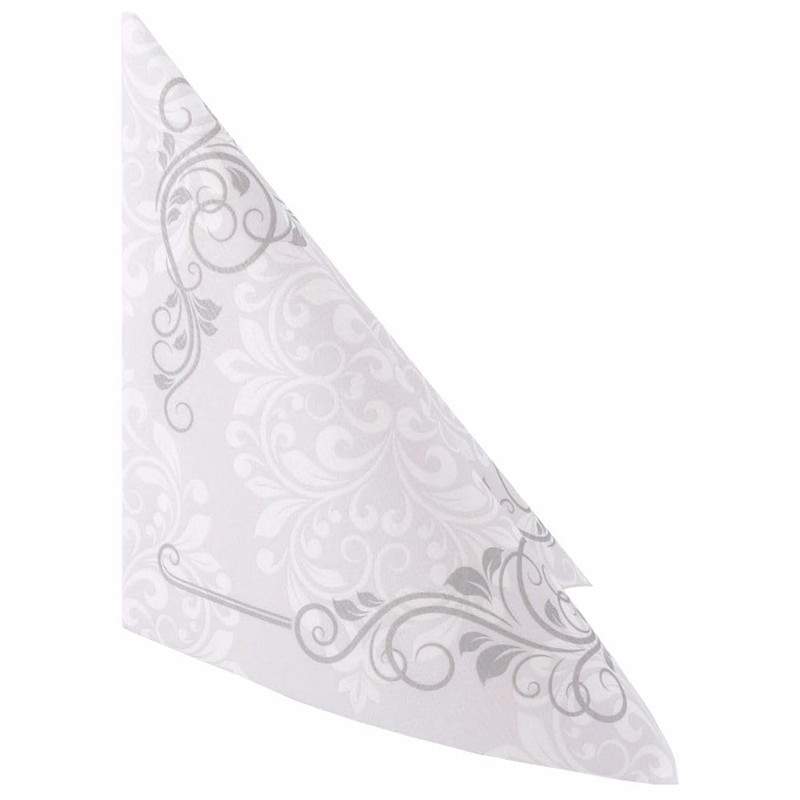 50 Napkins Ornaments 40 x 40 cm Fabric-Like Airlaid Ornaments,