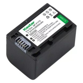 Kastar  NP-FV70 Battery for Sony DCR-SX65 SX83 SX85, FDR-AX100, DEV-3 DEV-5 DEV-50 - 2 Batteries