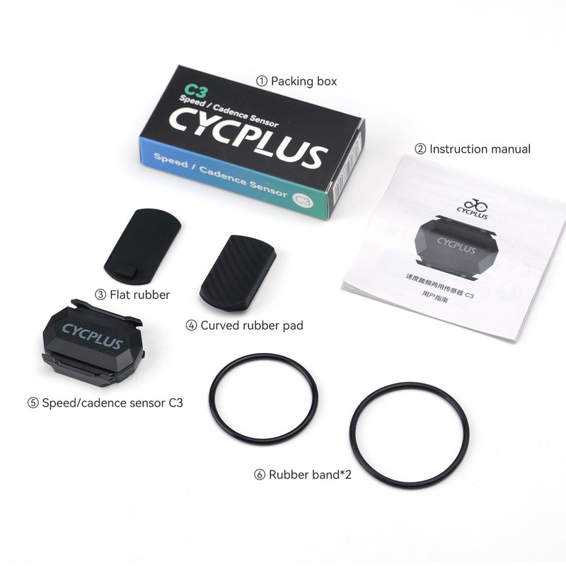CYCPLUS Bluetooth/Ant+ Trittfrequenzsensor oder Geschwindigkeitssensor