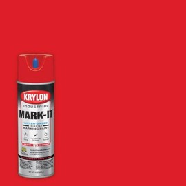 Krylon Contractor Inverted Marking Spray Water-based Paint APWA Brilliant Red - 6-pack of 15 oz spray cans
