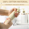 SmoothNovelty 6 Pcs Boho Bathroom Hand Towels Set Beige Waffle