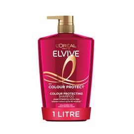 L'Oréal Paris Elvive Colour Protect Shampoo, for Coloured Hair, 1L | With Pure Vitamin Cg, UV Filters, For Coloured and Highlighted Hair, Suitable For All Hair Textures. XXL Shampoo format