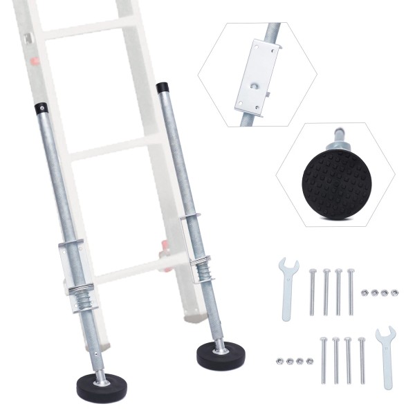 Unbranded 1 Pair Ladder Leveler Height Adjustable Extension Ladder Leg