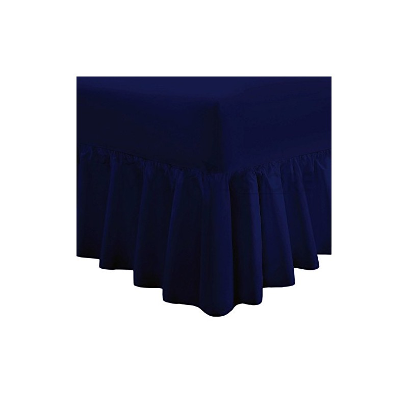 Valance Fitted Sheets Combed Poly-Cotton Plain Dyed Non Iron Percale