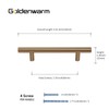 goldenwarm 10 Pack Champagne Bronze Drawer Handles 96mm Hole Centers