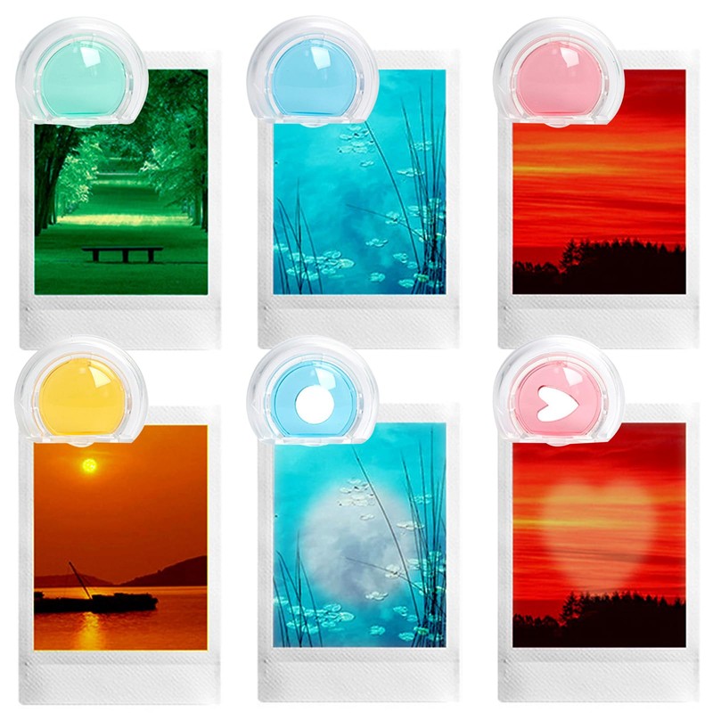 FOSDICK 6 Pieces Photo Filter Sets for Fuji Instax Mini