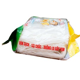 Bun Tuoi Smile - Smile Rice Vermicelli – Bún Đầu Bếp – 2 lbs (Pack of 4) – Premium Vietnamese Fresh Rice Noodles – Non-GMO, Gluten-Free