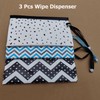 Taicols Wipe Dispenser, 3 Pcs Portable Refillable Wipe Holder, Wipes