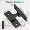 Heavy Duty 90 Degree Barn Door Lock, Zinc Alloy Security