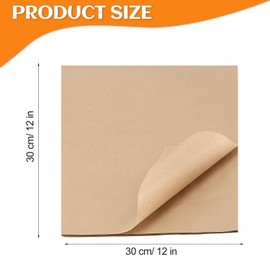 50PCS Brown Butcher Paper Sheets for Sublimation 12 x 12inch Square Butcher Paper for Smoking Meat BBQ Heat Press Disposable