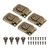 PATIKIL Suitcase Lock Hasp 1.6" x 1.10",4Pcs Iron Toggle Catch