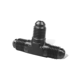 UHANBUT 4AN Male Flare Tee Fitting Adapter, Aluminum Fuel Line Fittings, Quick Connect T Block Union Fuel Hose Fitting Adapter (4AN)