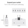 180 Degree Swivel Wall Adapter, 2-Prong Electrical Outlet Splitter, Multiple