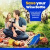 Liquid Spectrum 4 Pack Reusable Wine Protector Travel Bag by