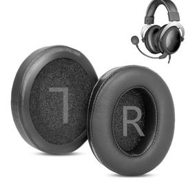 ACCOUTA Ear Cushions Compatible with HyperX Cloud Pro/Cloud II/Cloud Alpha/Cloud Stinger/Cloud Flight/Cloud Flight S Headsets Made of Soft Protein Leather and Memory Foam