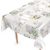 Washable Oilcloth Tablecloth 120 x 140 cm Cut Edge Orchid