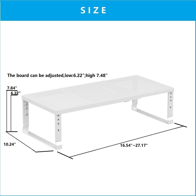 Wobmmi Expandable,Adjustable & Stackable Spice Rack, Cabinet Kitchen Countertop Shelf