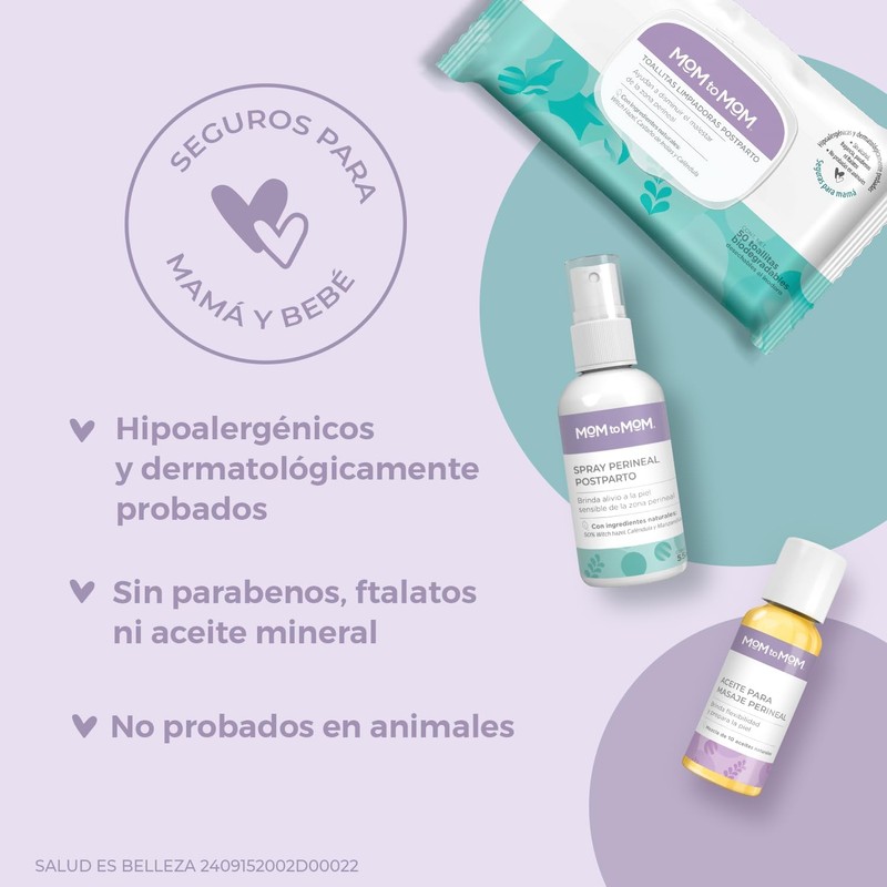 MOM to MOM Kit Cuidado Zona Perineal en el Embarazo