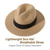 Lanzom Summer Beach Sun Hats for Men Women Foldable Floppy