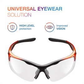 ToolFreak Rebel Bifocal Safety Glasses Rated to UKCA, UKNI, CE EN166, Accessories Included (Clear Lens (+2.5))